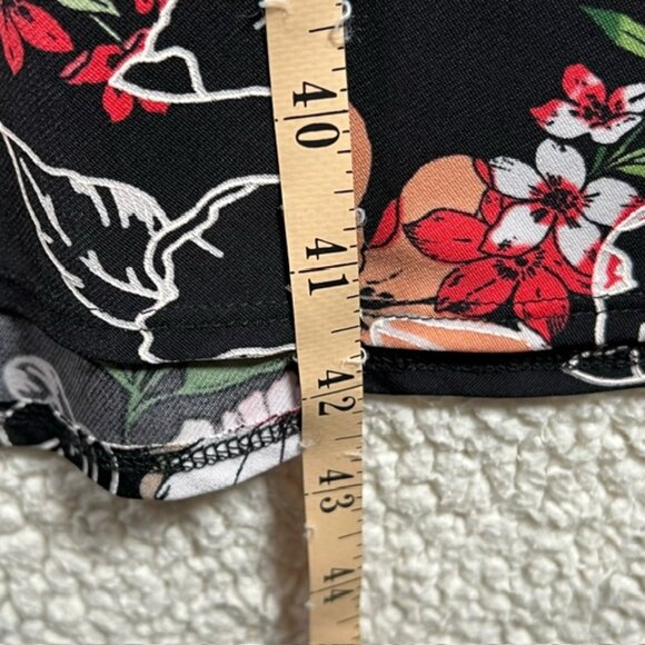 ROBBIE BEE Womens Plus Size Floral-Print Cowlneck Midi Dress, Size  2X - Picture 5 of 5